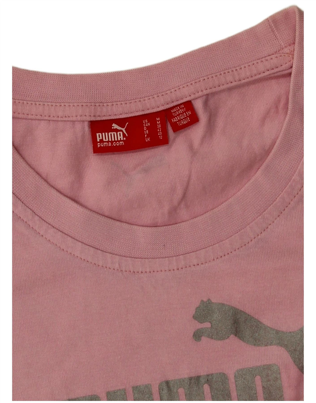Puma ženska majica kratkih rukava s grafičkim motivima UK 12 srednje ružičasta