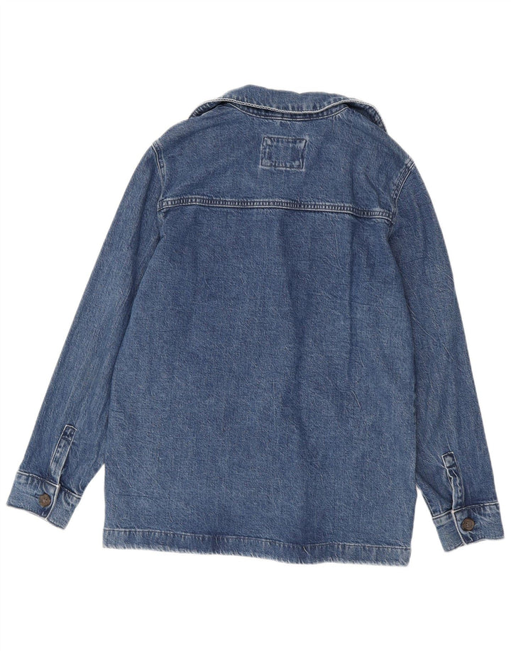 Marks & Spencer ženska prevelika traper jakna UK 10 Small Blue Cotton