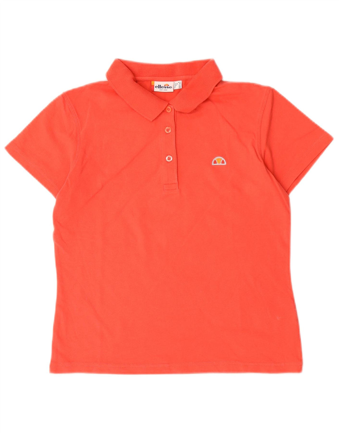 Ellesse ženska polo majica UK 12 Srednje crveni pamuk