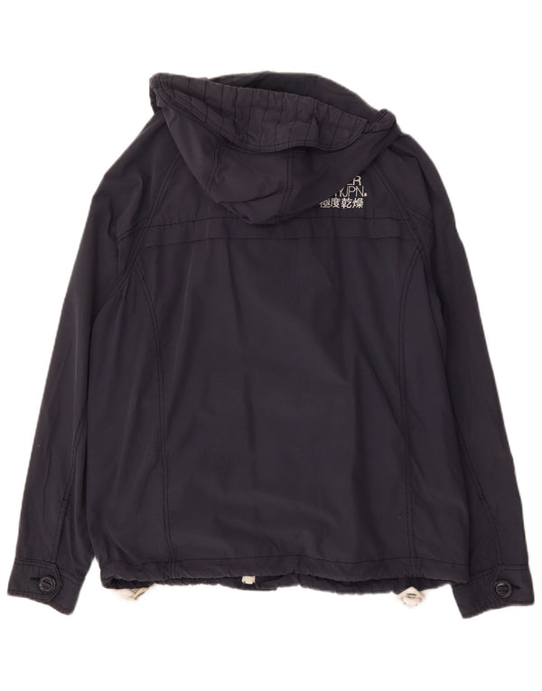 Superdry muška vjetrovka s kapuljačom UK 42 XL tamnoplavi pamuk