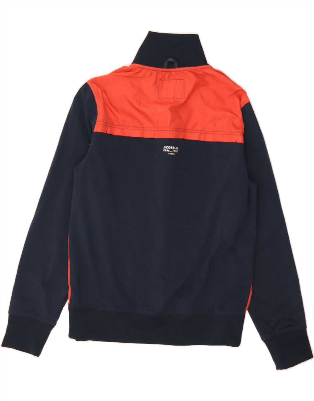 JACK & JONES Mens Tracksuit Top Jacket Medium Navy Blue Colourblock Vintage Jack & Jones and Second-Hand Jack & Jones from Messina Hembry 