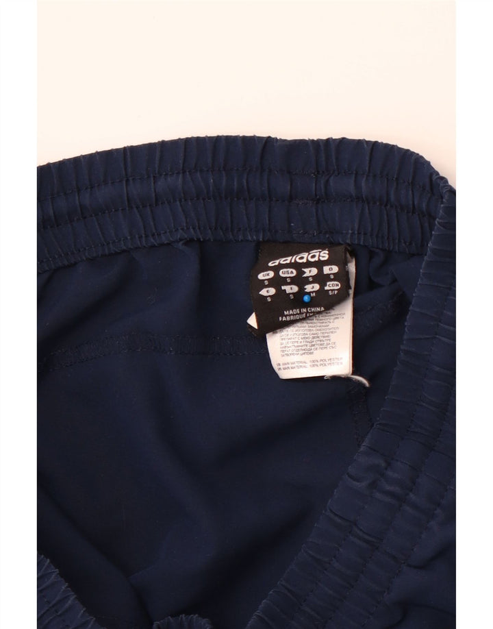 ADIDAS Mens Tracksuit Trousers Small Navy Blue Polyester