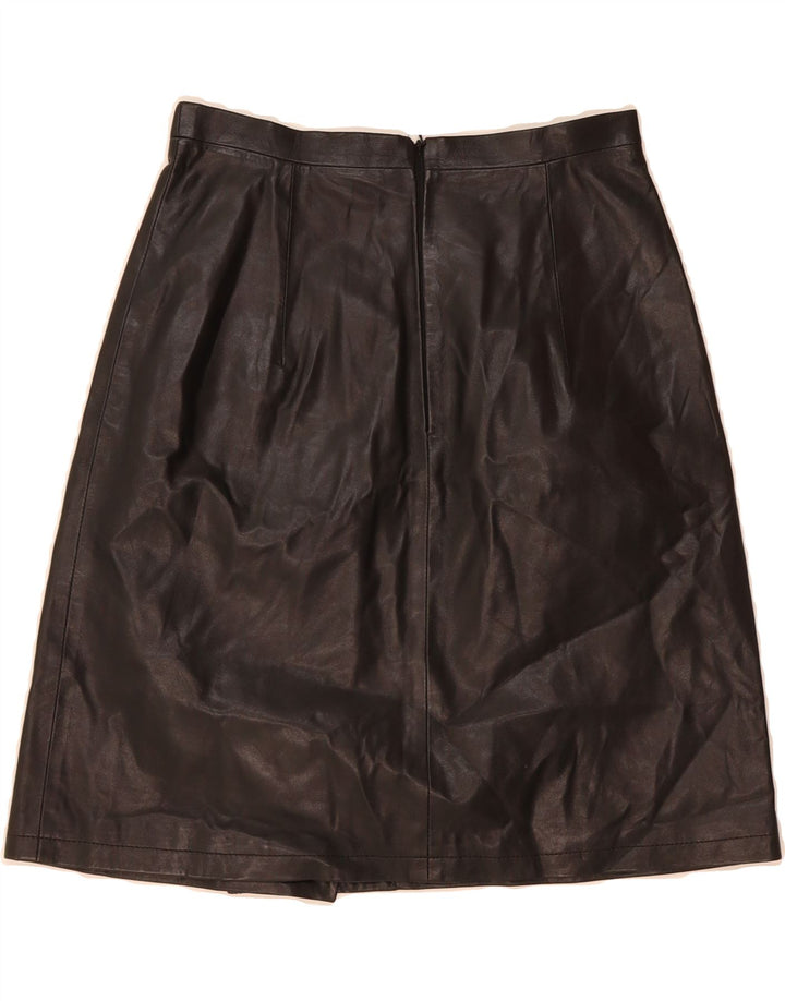 SCOUT Womens Leather Skirt W26 Small  Black Vintage Scout and Second-Hand Scout from Messina Hembry 