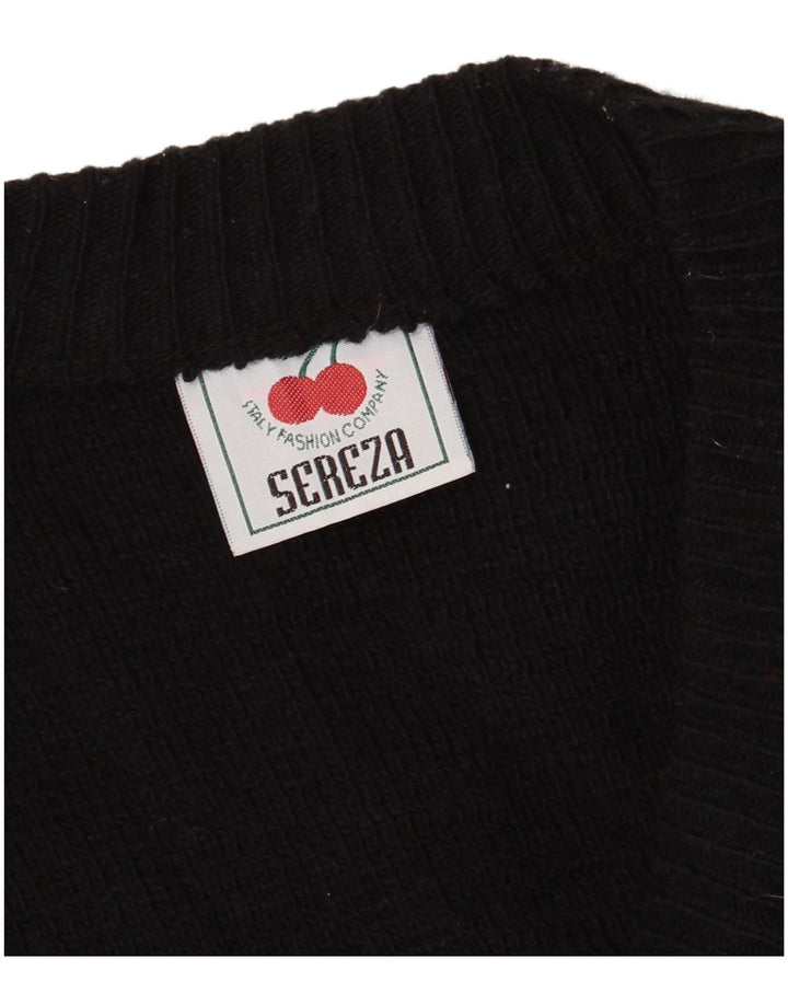 Vintage muški kardigan pulover XL crne boje