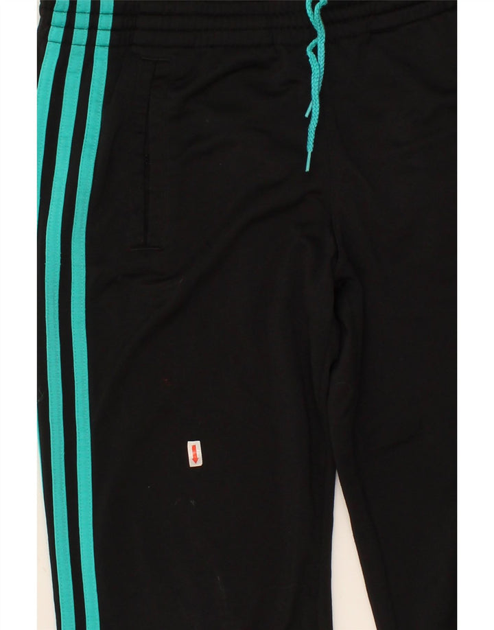 ADIDAS Boys Tracksuit Trousers 11-12 Years  Black Polyester Vintage Adidas and Second-Hand Adidas from Messina Hembry 