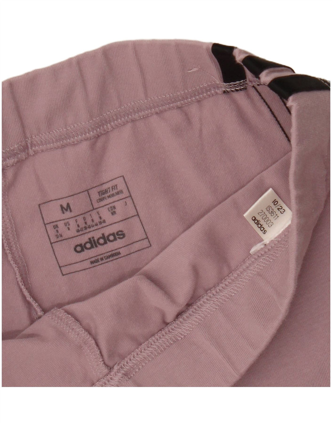 ADIDAS ženske uske trenirke hlače UK 12/14 srednje ružičaste boje
