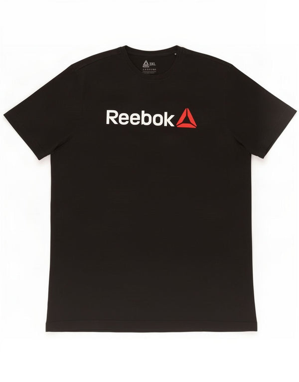 Reebok muška majica s grafičkim motivima 2XL crni pamuk