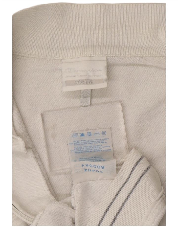 CHAMPION Ženska laka trenirka gornja jakna UK 16 Veliki bijeli pamuk