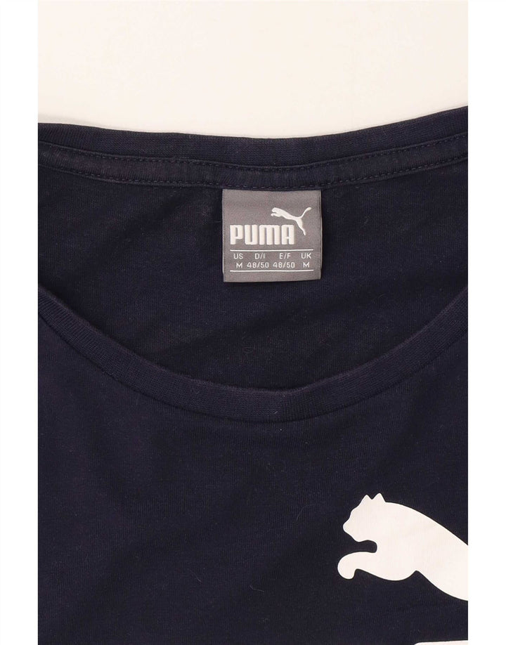Puma muška majica s grafičkim motivima srednje tamnoplavi pamuk