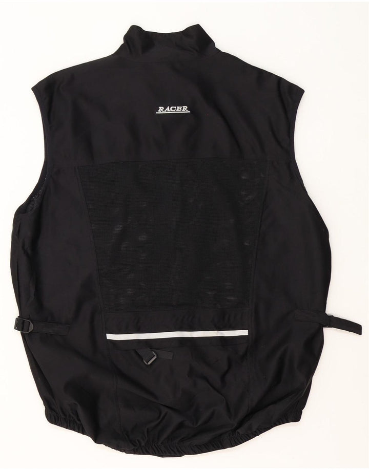 Shamp Mens Gilet UK 40 Veliki crni poliester