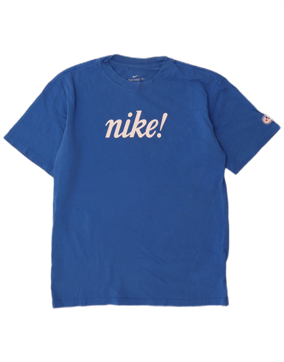 Mali plavi pamuk za mušku majicu s grafičkim motivima Nike