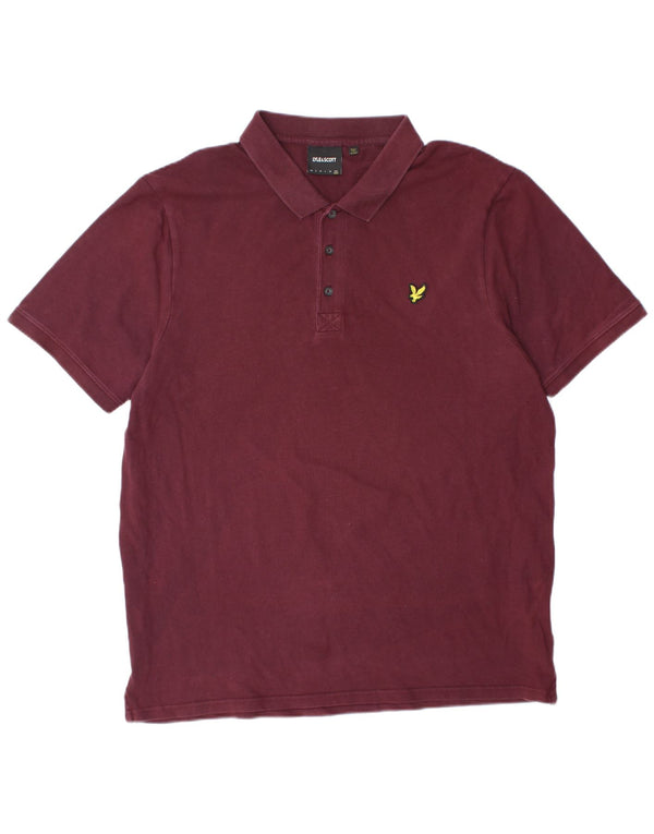 LYLE & SCOTT Muška polo majica 2XL Bordo pamuk