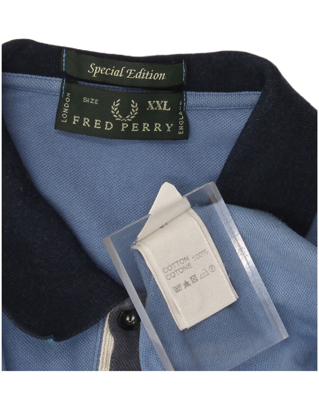 FRED PERRY Muška polo majica 2XL plavi pamuk