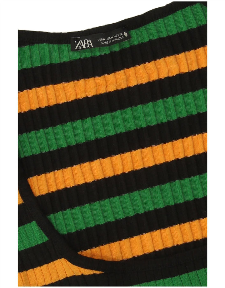 Zara ženski kratki top UK 12 srednje raznobojnih pruga