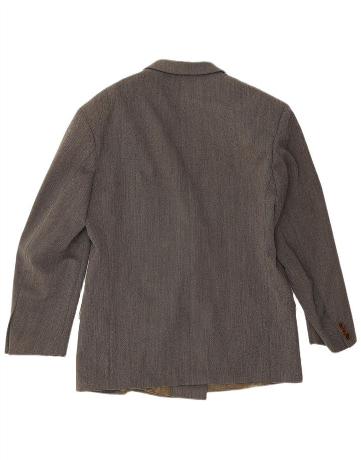 Vintage muška jakna s dvostrukim kopčanjem IT 50 velika siva vuna