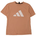 ADIDAS Mens Graphic T-Shirt Top Medium Pink Cotton