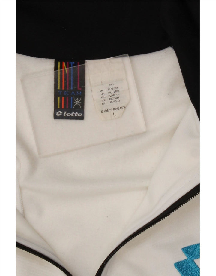 LOTTO muška gornja jakna s grafičkim motivima, veliki crni poliester u boji