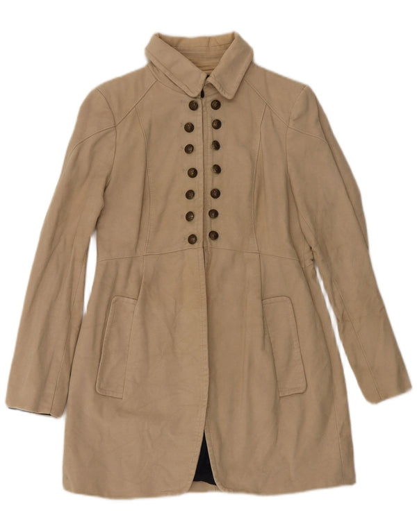 Zara ženski kaput UK 14 Large Beige Cotton