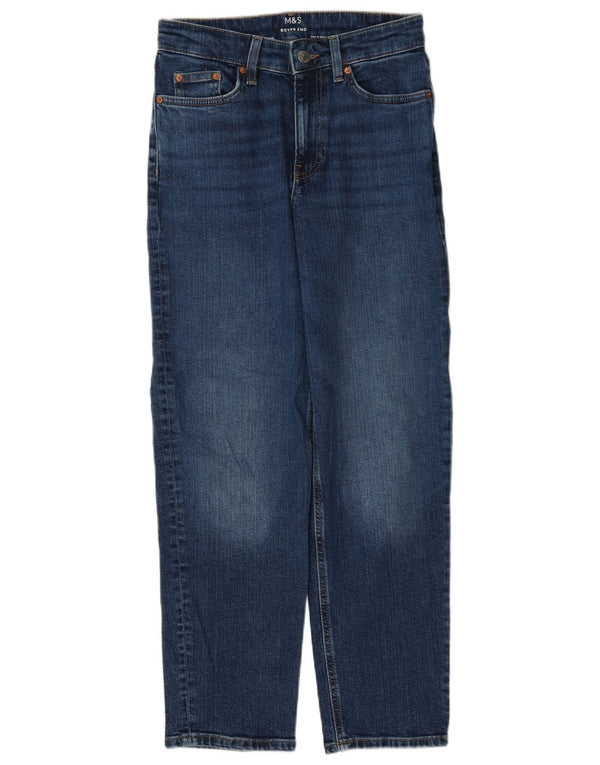 Marks & Spencer ženske Boyfriend Straight Jeans UK 8 Male W27 L27 Plave