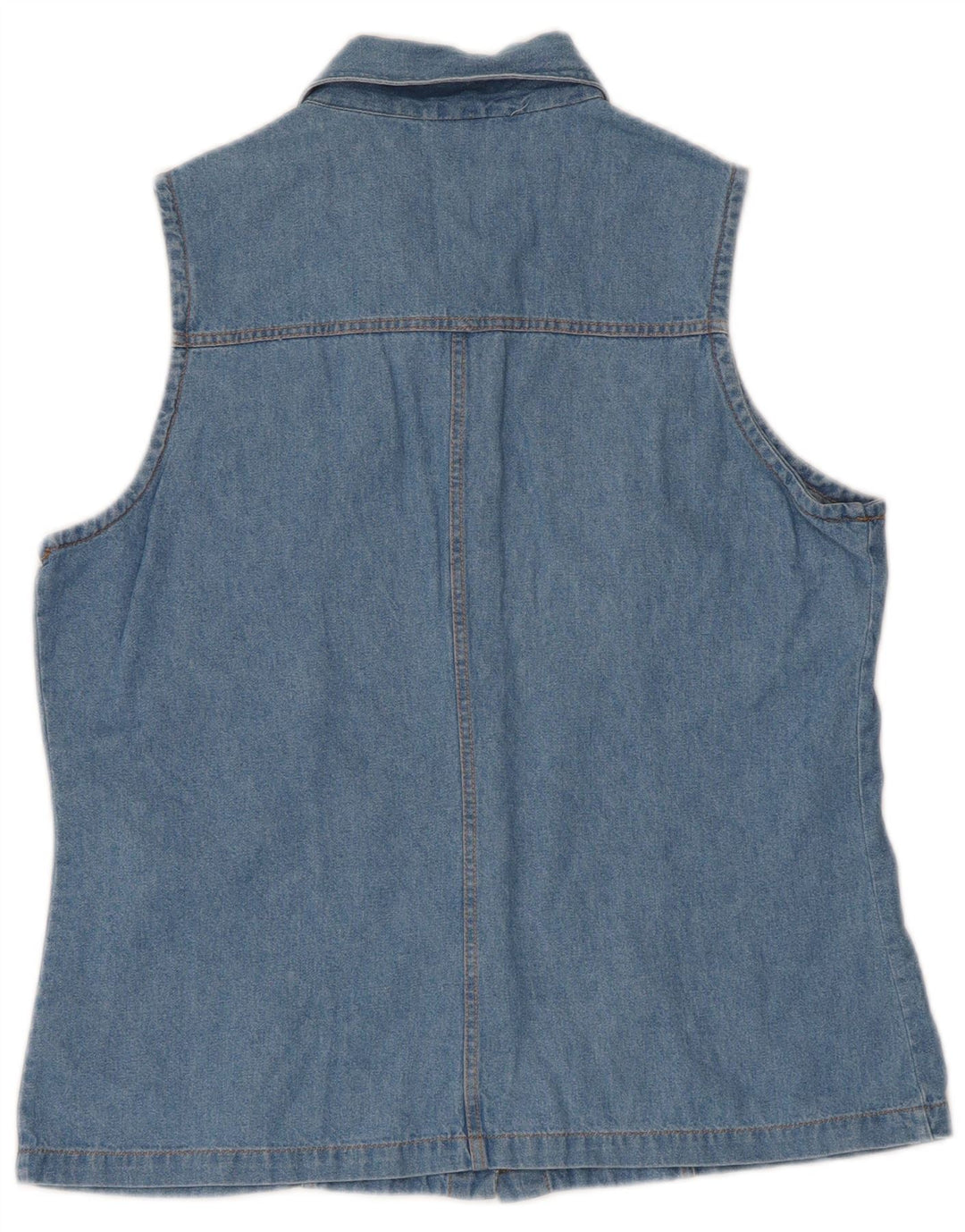 I ženska traper košulja bez rukava IT 46 Large Blue Cotton