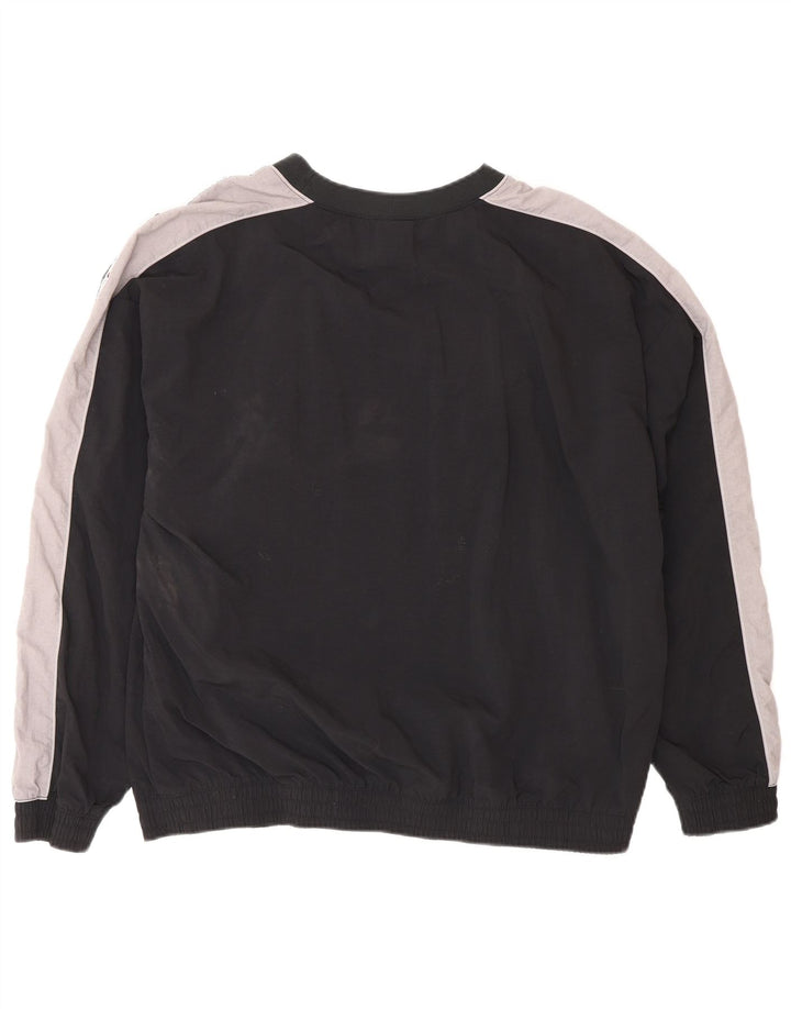 CHAMPION Mens Graphic Sweatshirt Jumper XL Black Colourblock Polyester