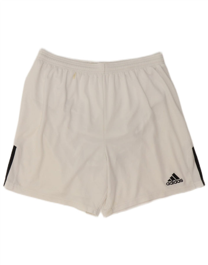 Adidas muške sportske kratke hlače velike bijele boje od poliestera