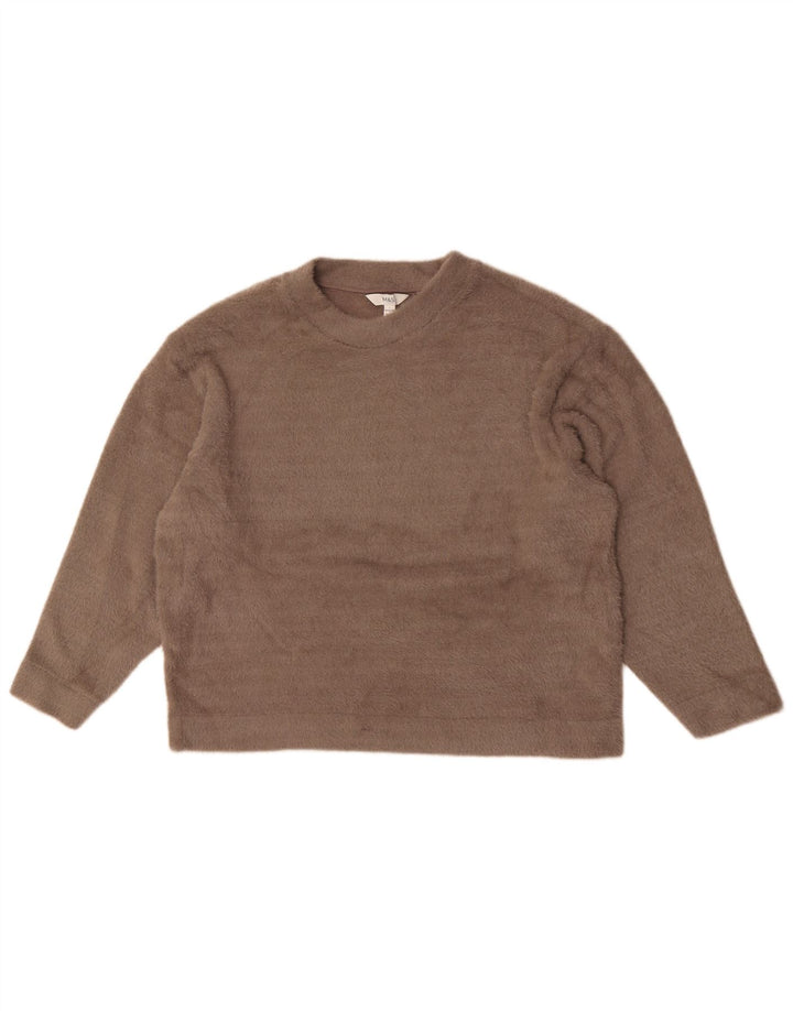 Marks & Spencer ženski pulover s okruglim izrezom UK 16 Large Beige