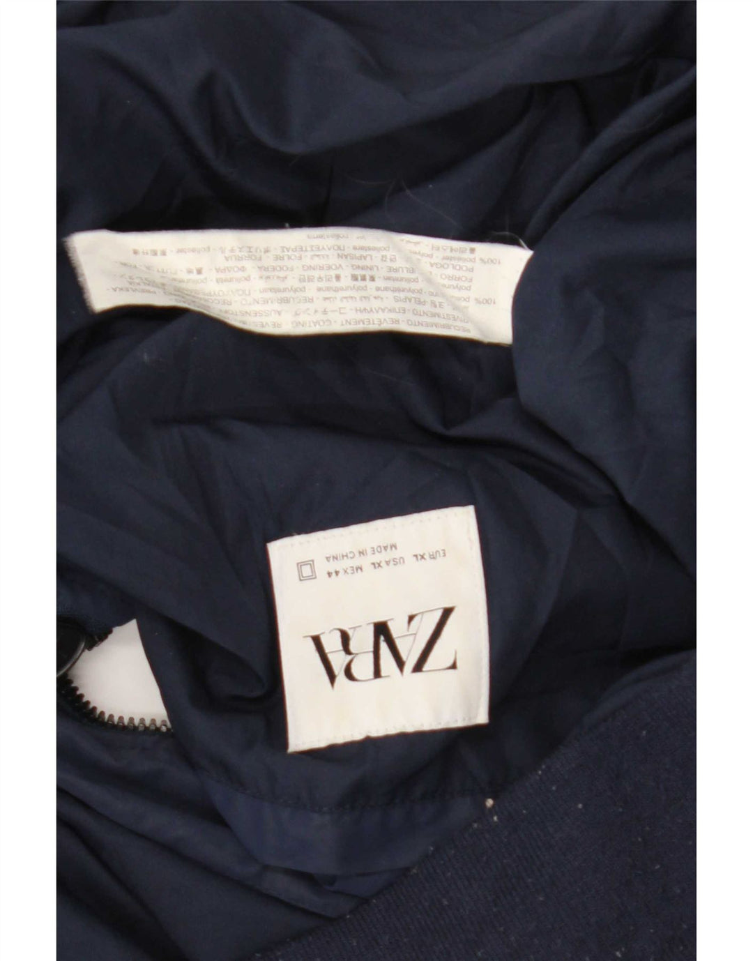Zara muška bomber jakna UK 42 XL tamnoplavi poliester