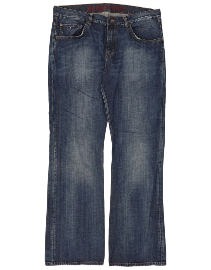 Tommy Hilfiger Muške traperice Manhattan Bootcut W38 L34 Plavi pamuk
