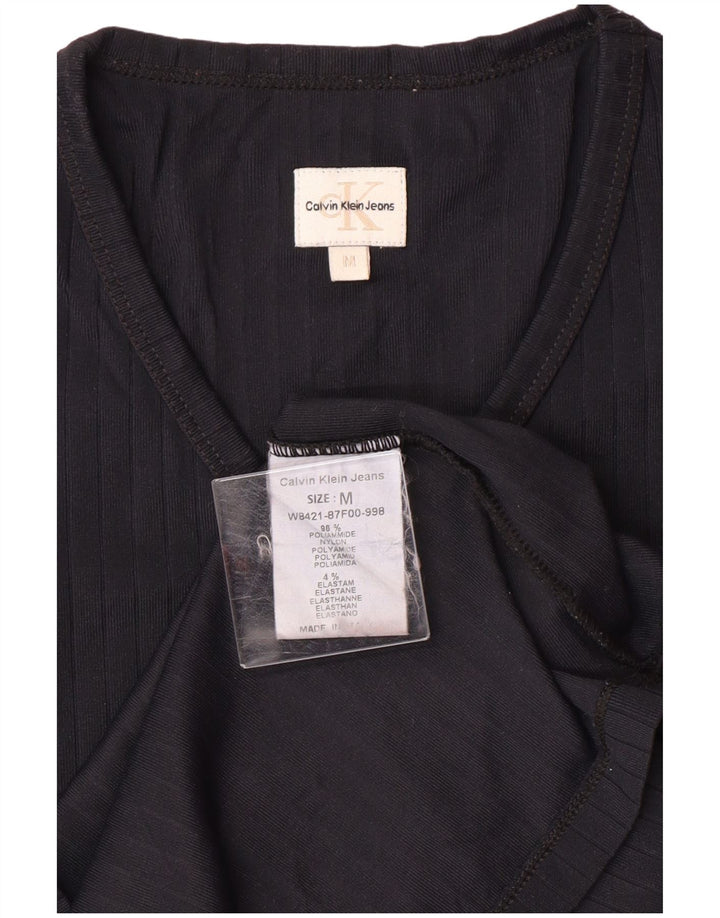 CALVIN KLEIN JEANS Ženska majica dugih rukava UK 12 Medium tamnoplavi poliamid