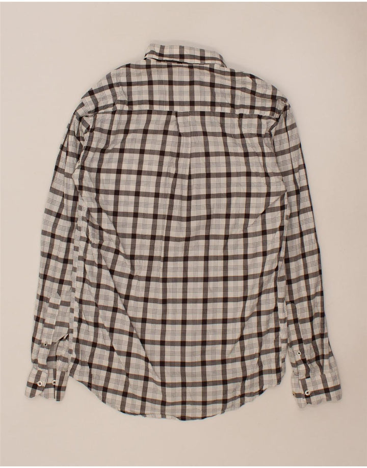BROOKS BROTHERS Mens Shirt XL Grey Check Cotton Vintage Brooks Brothers and Second-Hand Brooks Brothers from Messina Hembry 