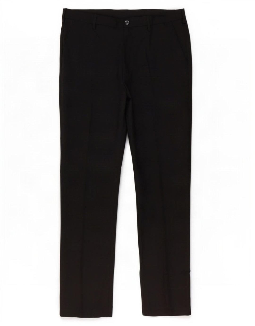 Marks & Spencer Mens Regular Fit Chino Trousers W34 L33 Black Polyester