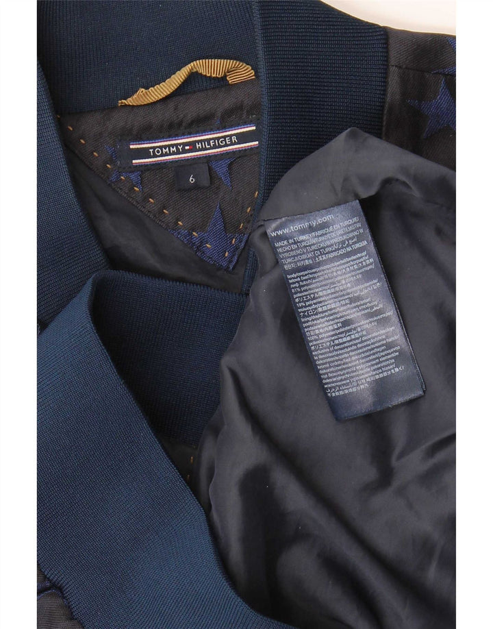 Tommy Hilfiger ženska bomber jakna US 6 srednje tamnoplave geometrije