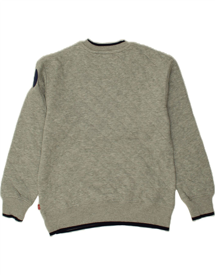 LEVI'S Girls Sweatshirt Jumper 12-13 Years Grey Cotton Vintage Levi's and Second-Hand Levi's from Messina Hembry 