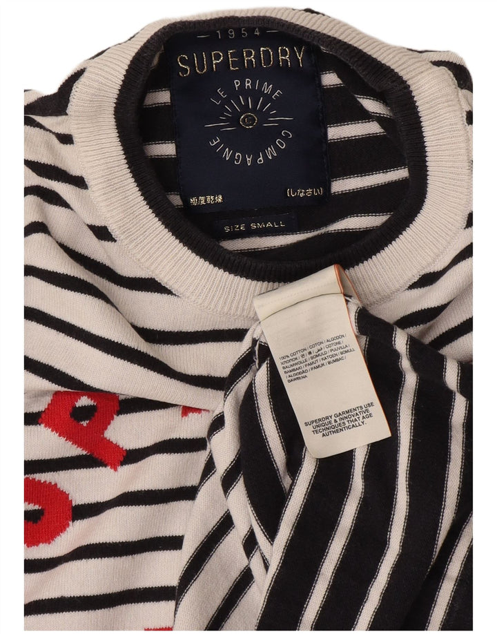 Superdry ženski pulover s okruglim izrezom UK 10 Mali bijeli