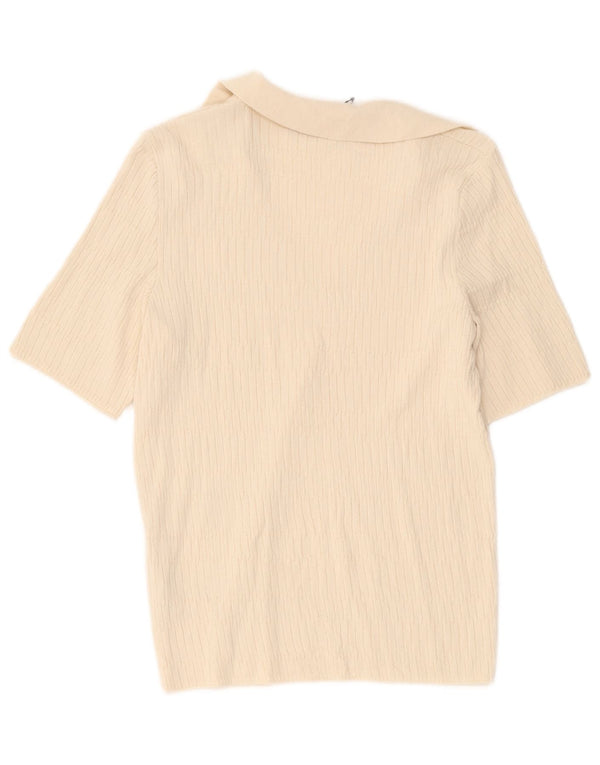 Marks & Spencer ženska polo majica UK 6 XS Off bijela viskoza