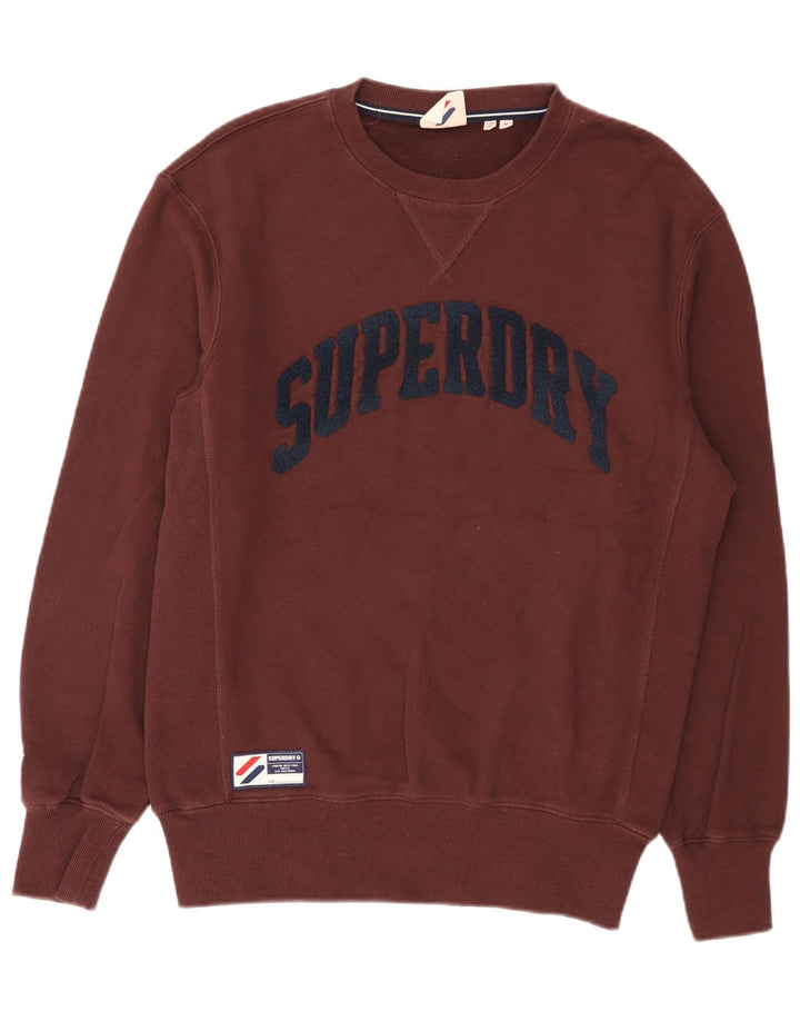 Superdry muška trenirka s grafičkim motivima srednje smeđi pamuk