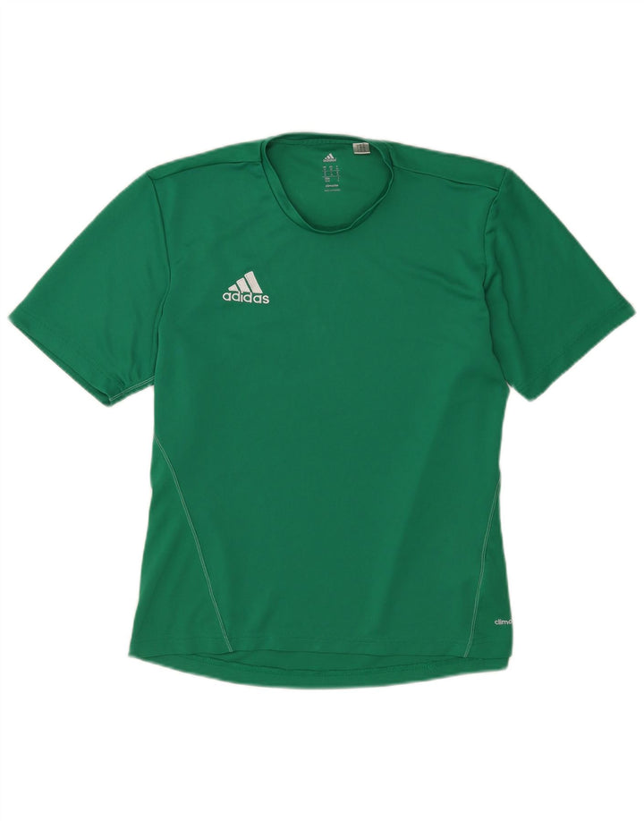 Adidas muška Climalite majica kratkih rukava srednje zelene boje od poliestera