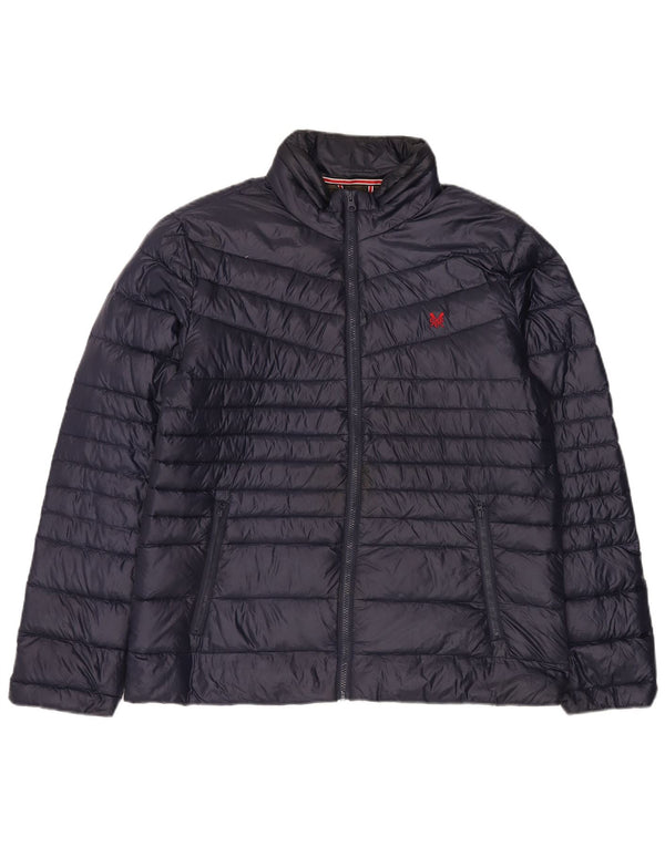 Crew Clothing Muška podstavljena jakna s kapuljačom UK 42 XL tamnoplavi najlon