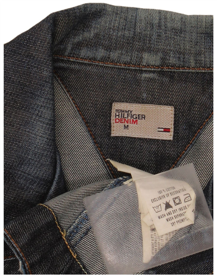 Tommy Hilfiger Ženska traper jakna s 3 gumba UK 12 srednje tamnoplava