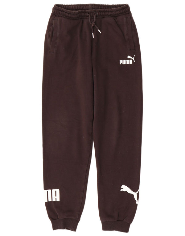 PUMA Boys Graphic Trenirka Hlače Joggers 13-14 Years Brown Poliester