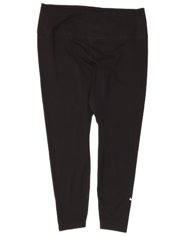 Nike ženske Dri Fit tajice UK 20 2XL crni poliester