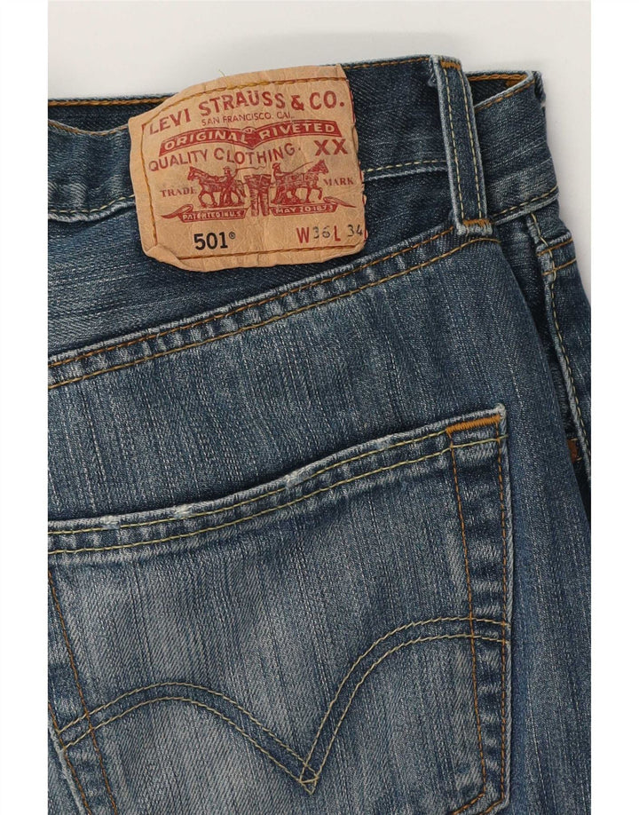 Levi's muške 501 ravne traperice W36 L34 plave