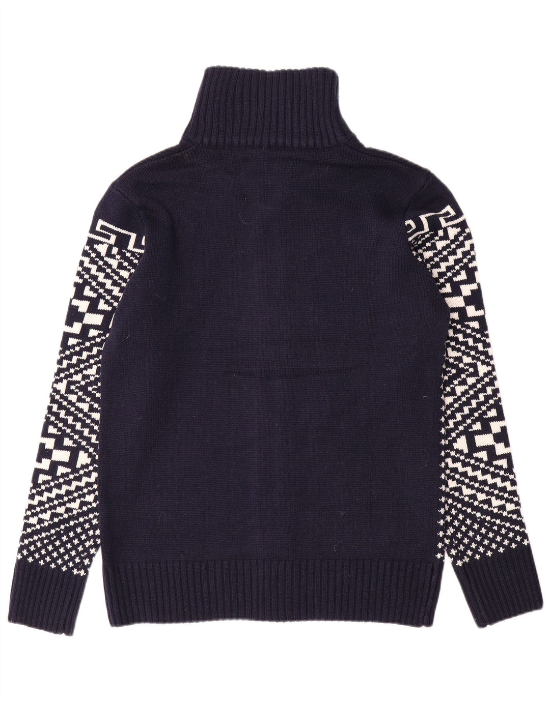 Alcott muški kardigan pulover Large Navy Blue Fair Isle Akril