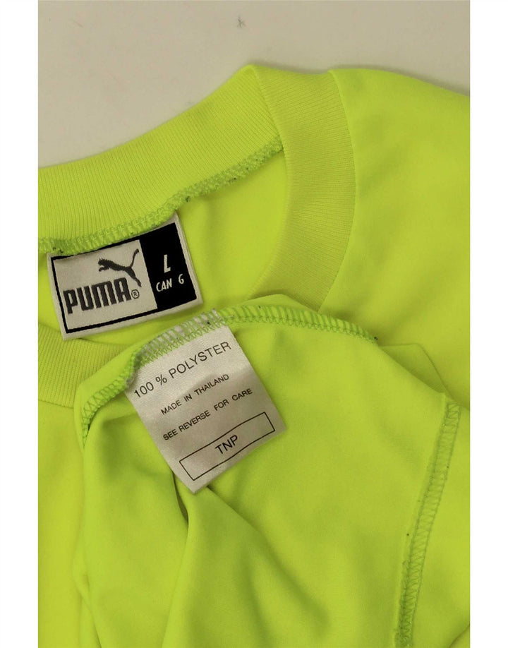 Puma muška majica s grafičkim motivima, veliki žuti poliester u blokovima boja