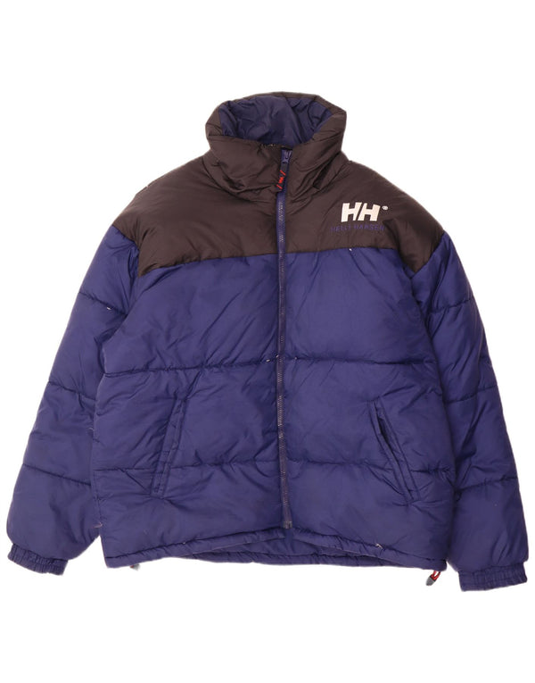 Helly Hansen muška grafička podstavljena jakna UK 40 Large Blue Colourblock najlon