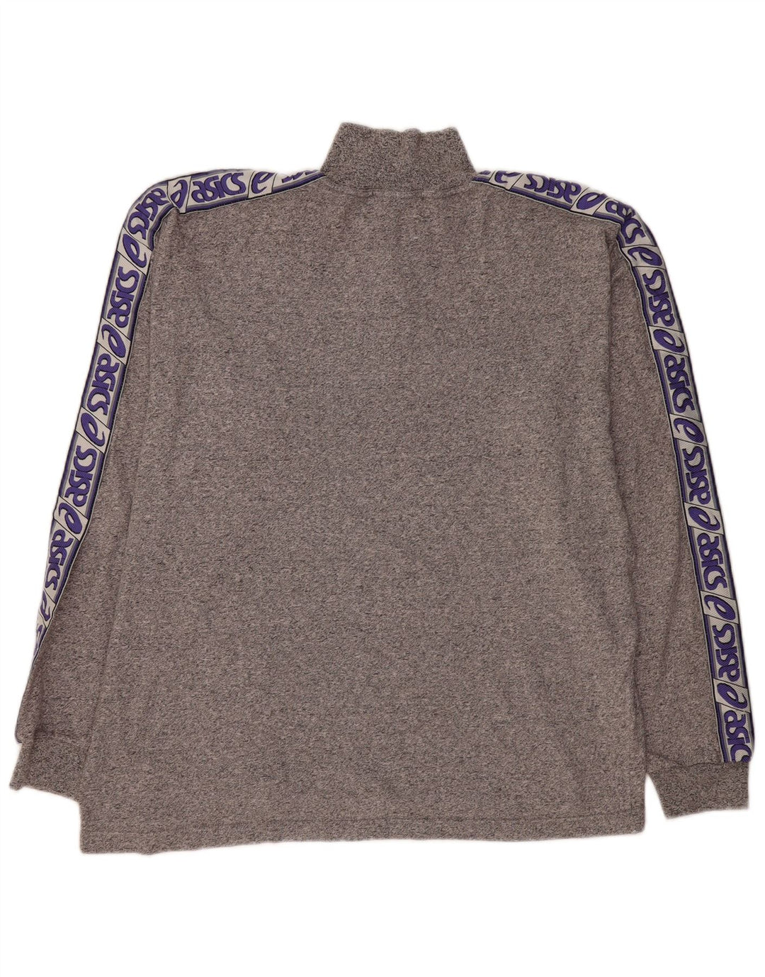 ASICS muška majica dugih rukava s izrezom i patentnim zatvaračem, siva