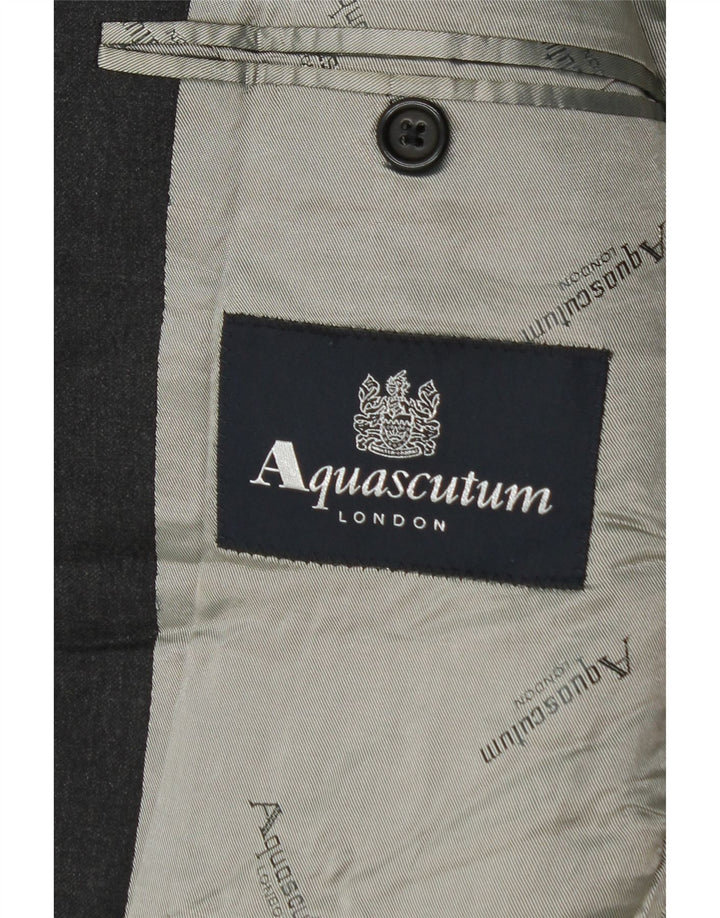 Aquascutum muška jakna sa 2 gumba UK 36 Mala siva vuna
