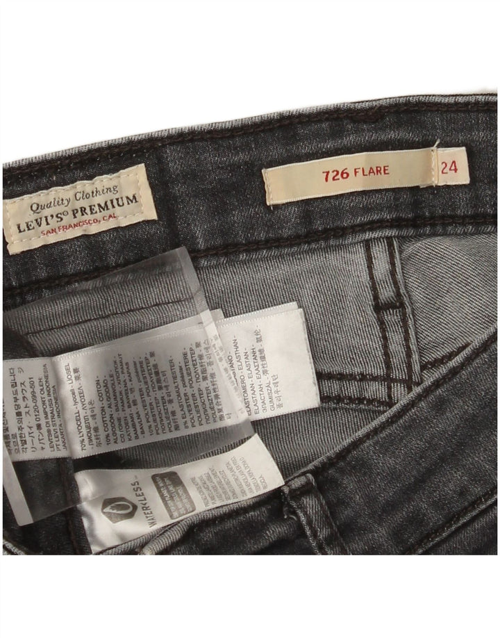LEVI'S Ženske 726 lepršave traperice W24 L30 Sivi liocel