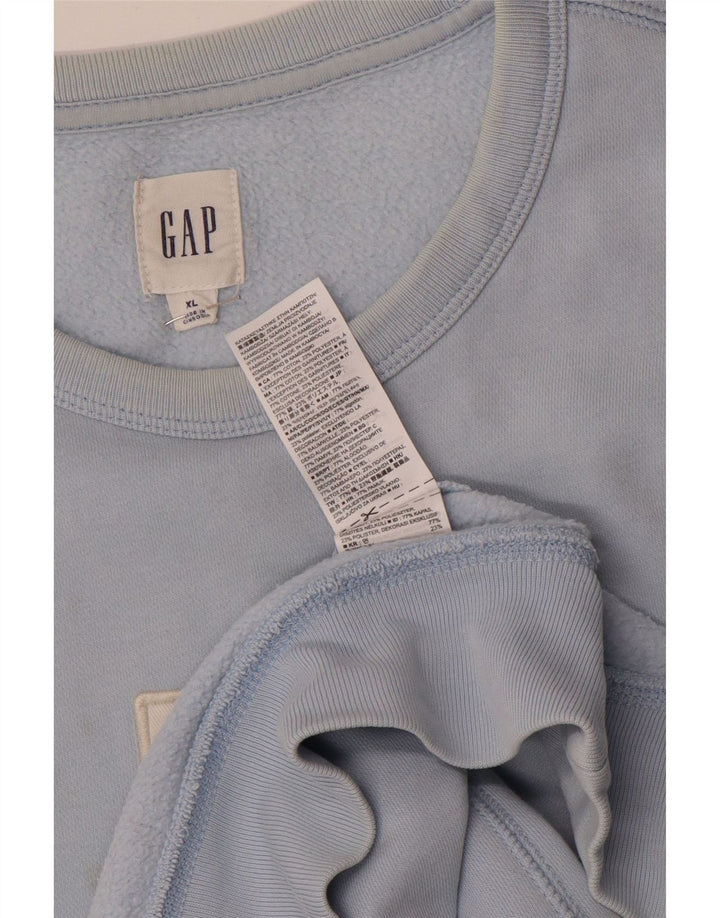 Gap muška majica s grafičkim motivima XL, plavi pamuk